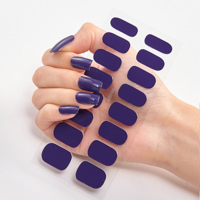 royal blue nails tips