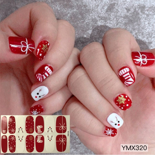  Fall/Winter for X'mas Nail Stickers ymx320 (2 wks SHIP).