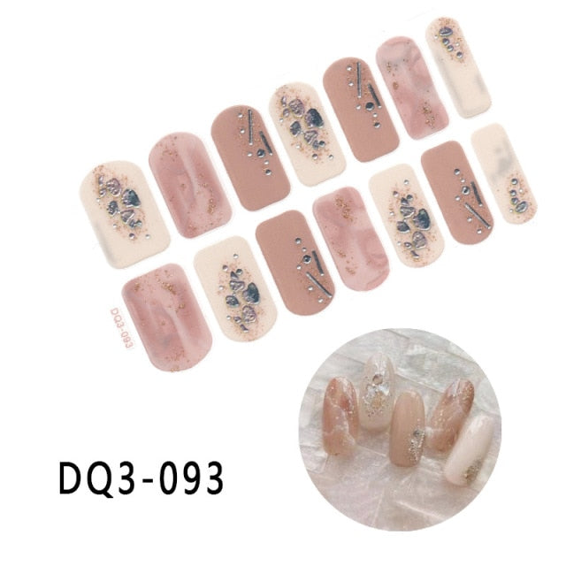  Valentines/All Seasons 3D Spring/Summer Nail Wraps Nail Stickers Nail Polish Strips DQ3 series (2 wks SHIP).