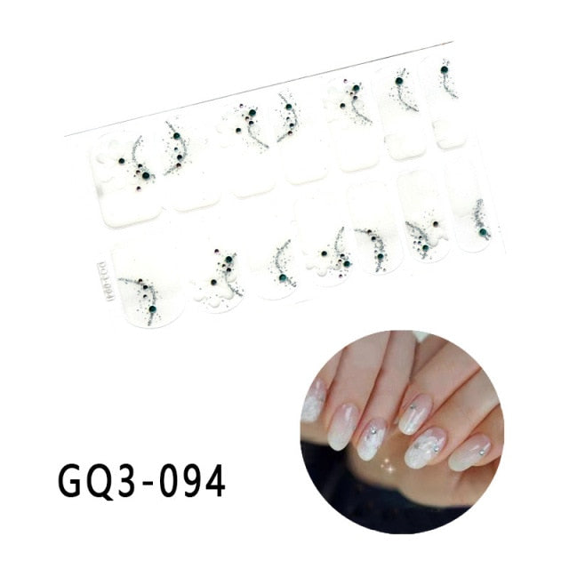  Valentines/All Seasons 3D Spring/Summer Nail Wraps Nail Stickers Nail Polish Strips DQ3 series (2 wks SHIP).